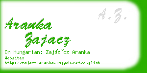 aranka zajacz business card